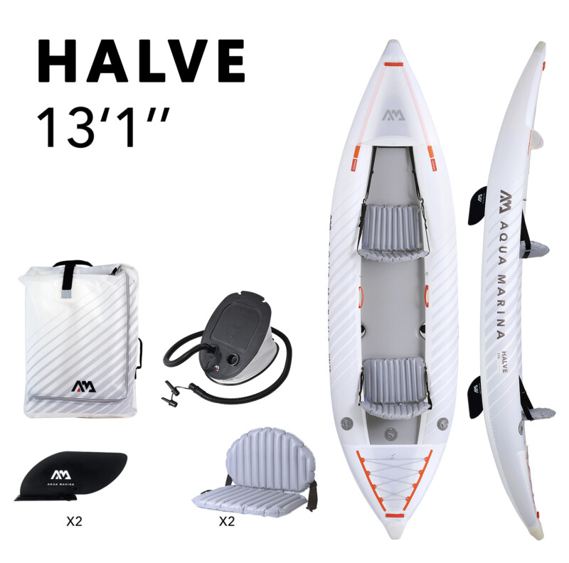 Двухместный надувной каяк Aqua Marina Halve 398x98 cm HA-398