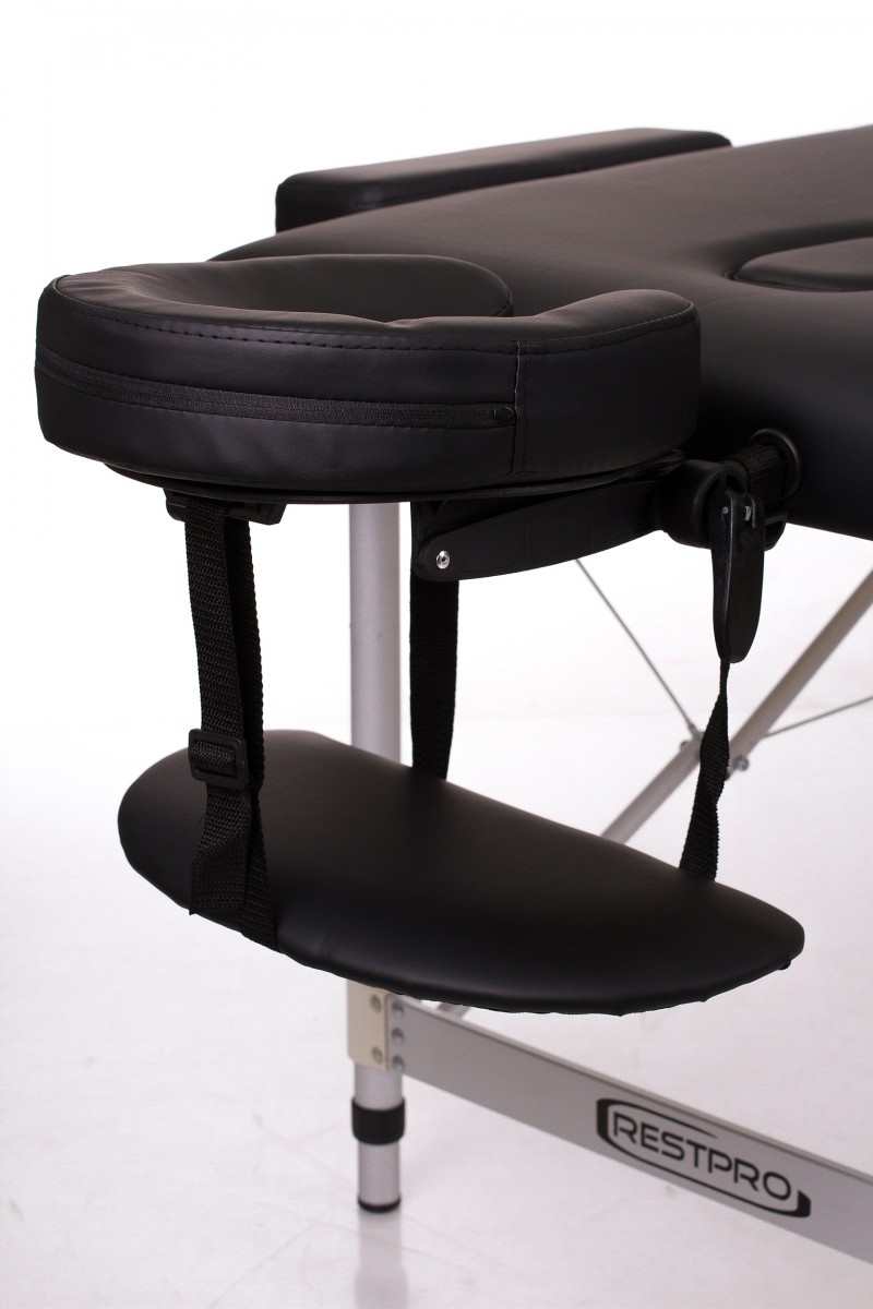 Kokkupandav massaažilaud RESTPRO® ALU 2 (L) Black