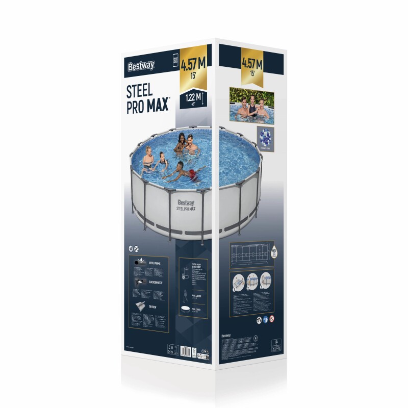 Karkassbassein Bestway 56438 Steel Pro Max Set 457x122 cm