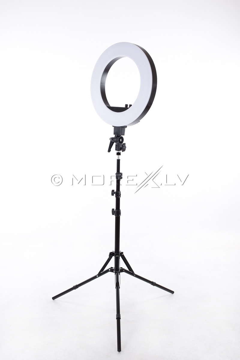 Žiedinė fotografavimo ir filmavimo LED lempa Ø46 cm, 50W (9601LED-18)