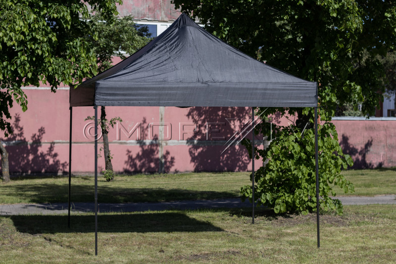 Pop Up Folding tent 2.92x2.92 m, without walls , Black, H series, steel (canopy, pavilion, awning)