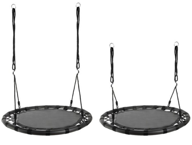 Laste Kiigekure pesa Ø 100 cm, must