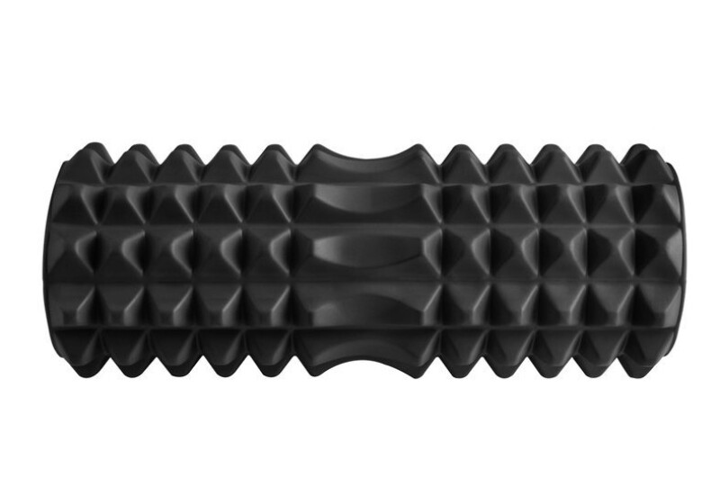 Ролик массажный для йоги 33x14 cm, чёрный
