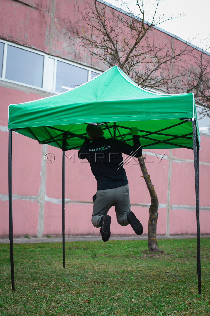 Pop Up kokkupandav telk 2x2 m, ilma seinteta, roheline, H-seeria, teras (telk, paviljon, varikatus)