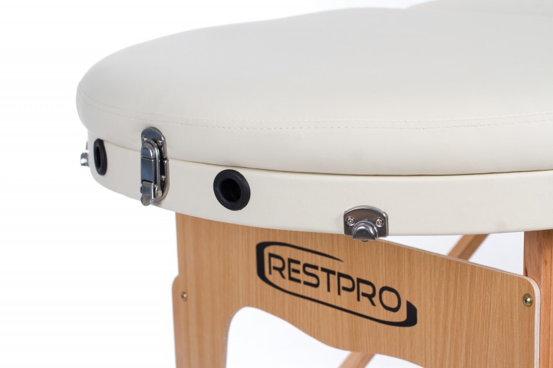 Kokkupandav massaažilaud RESTPRO® VIP OVAL 3 Cream