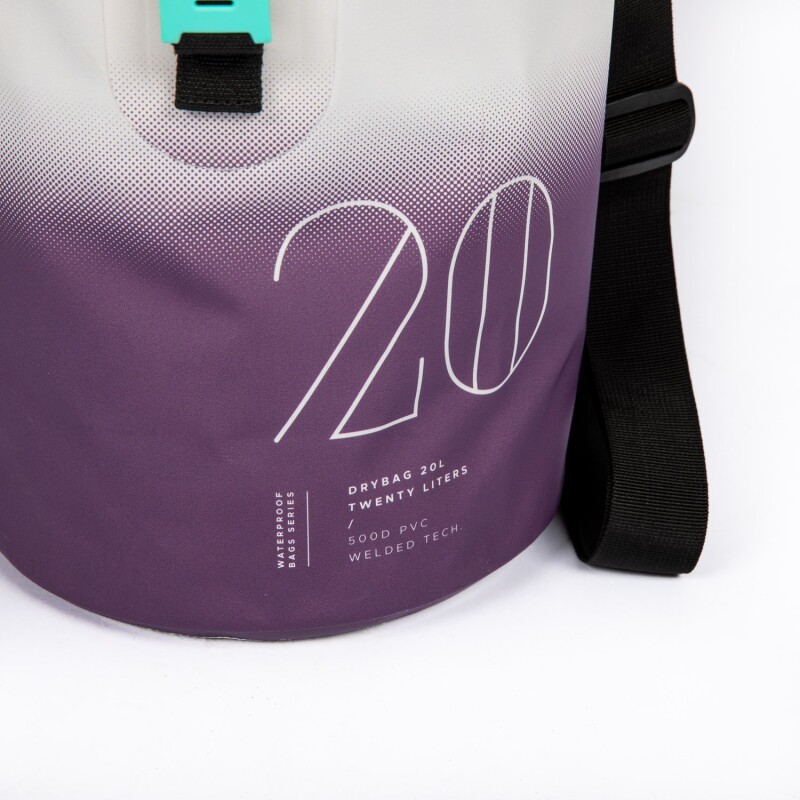 Veekindel kott Jobe Drybag 20L, valge-violetne