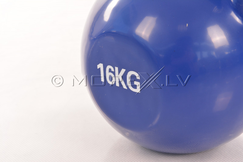 Vinüülkattega metallist sangpomm 16 kg
