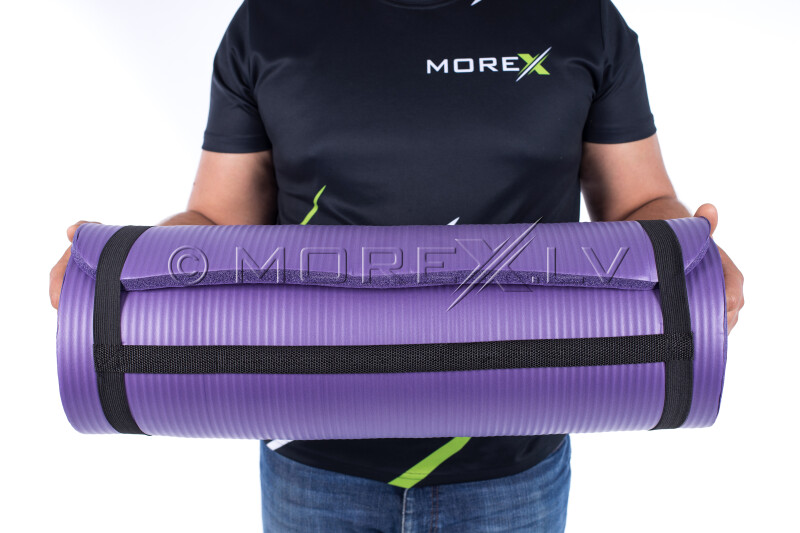 Joogatreening pilates fitness mat 179х60х1,5 cm, lilla