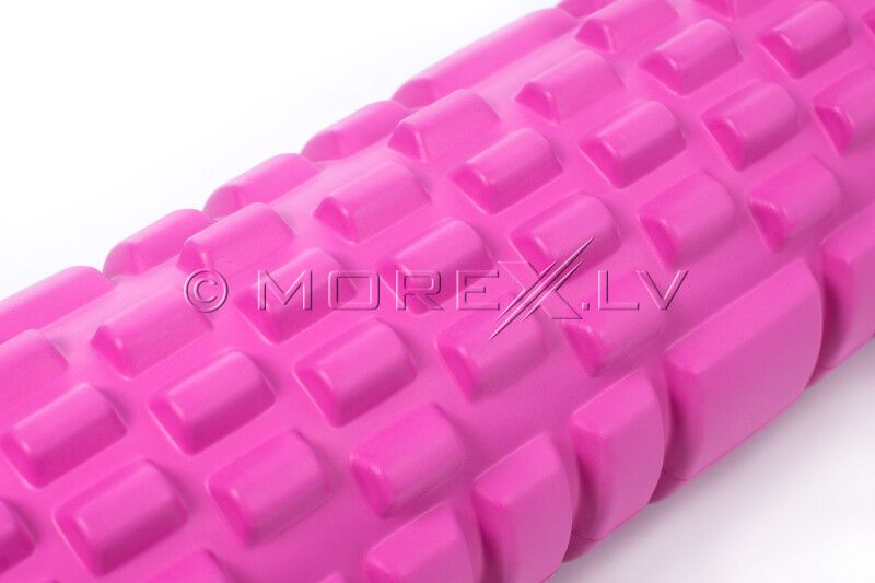 Massage Foam Roller Yoga Roller 14x62cm, rožinis