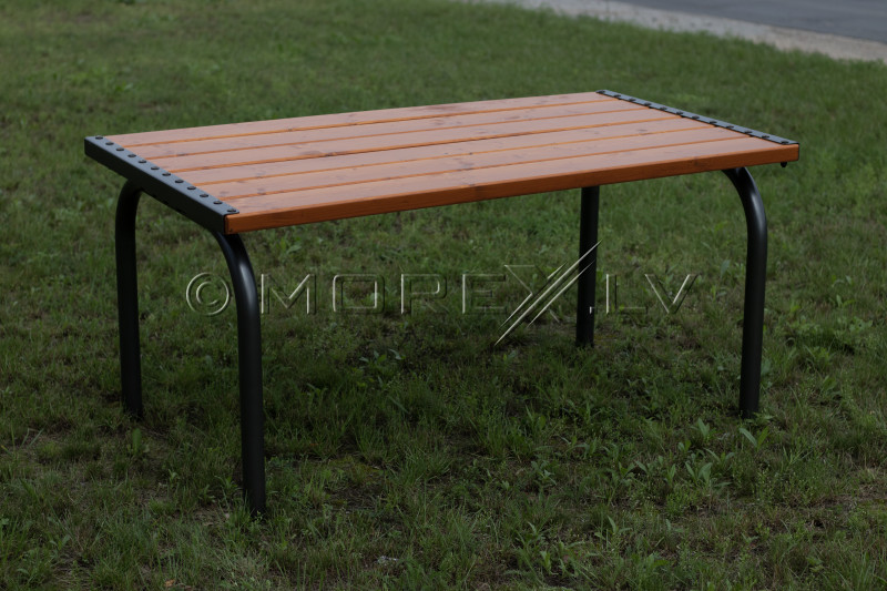Garden table with wooden top, 151х86х73 cm