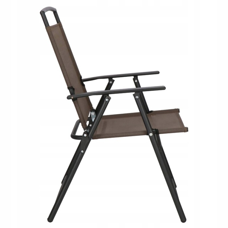 Sulankstoma lauko kėdė 45x52x92 cm, ruda