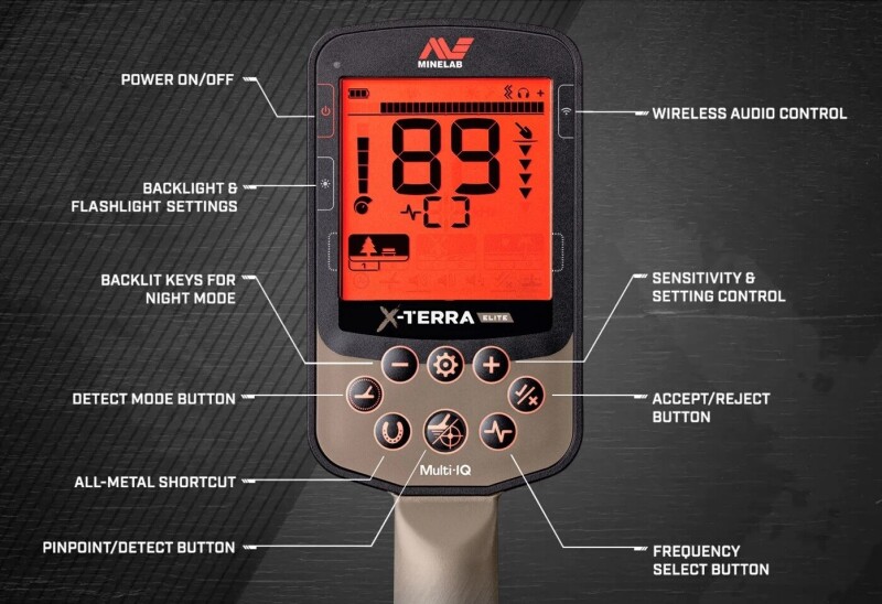 Metal detector Minelab X-Terra Elite + GIFT wireless headphones ML85