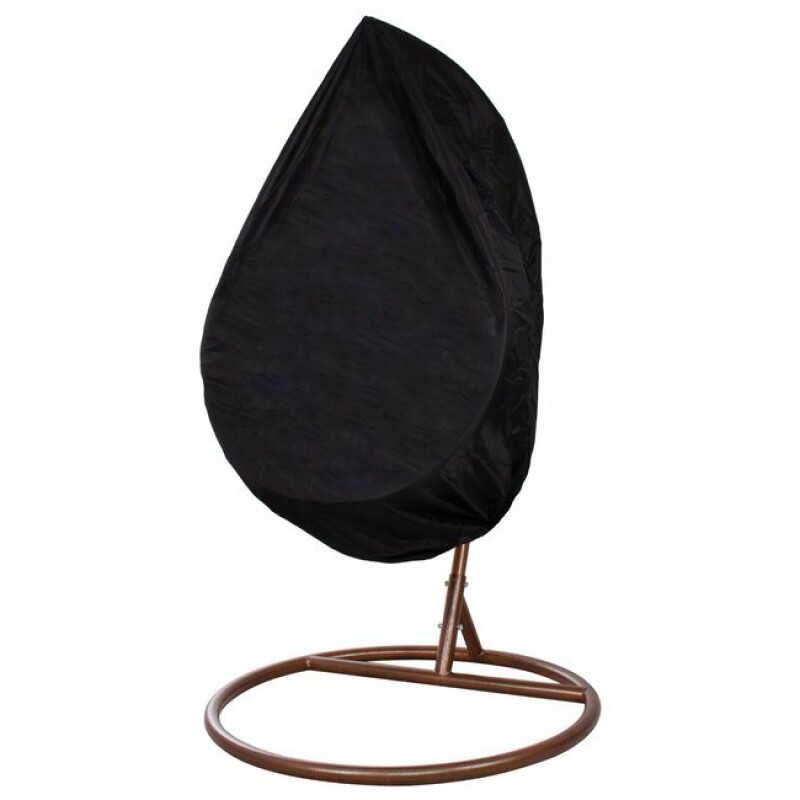 Kėdės-sūpynių „Kiaušinis“ dangtis, atsparus vandeniui 115x190cm, juodas