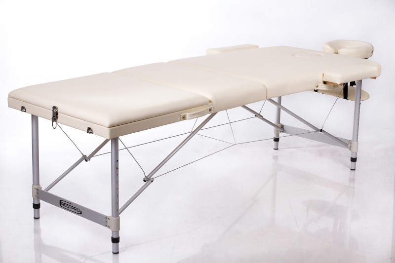 Kokkupandav massaažilaud RESTPRO® ALU 3 Cream