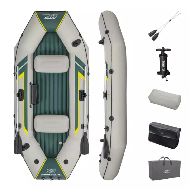 Надувная лодка 3-местная Bestway Ranger Elite X3 Raft, 295х130х46 cm, 65160