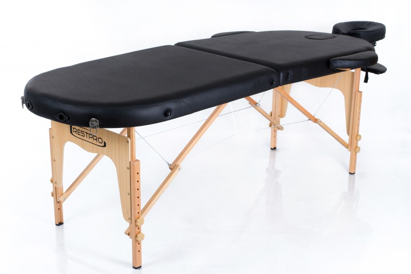 Kokkupandav massaažilaud RESTPRO® Classic Oval 2 Black
