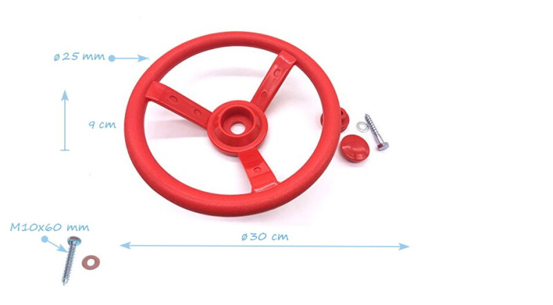 Laste rool Just Fun "Väike autojuht", Ø 29 cm, punane