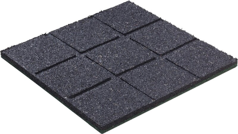 Kummist turvaplaat KBT 50×50×4,5cm 4tk., roheline