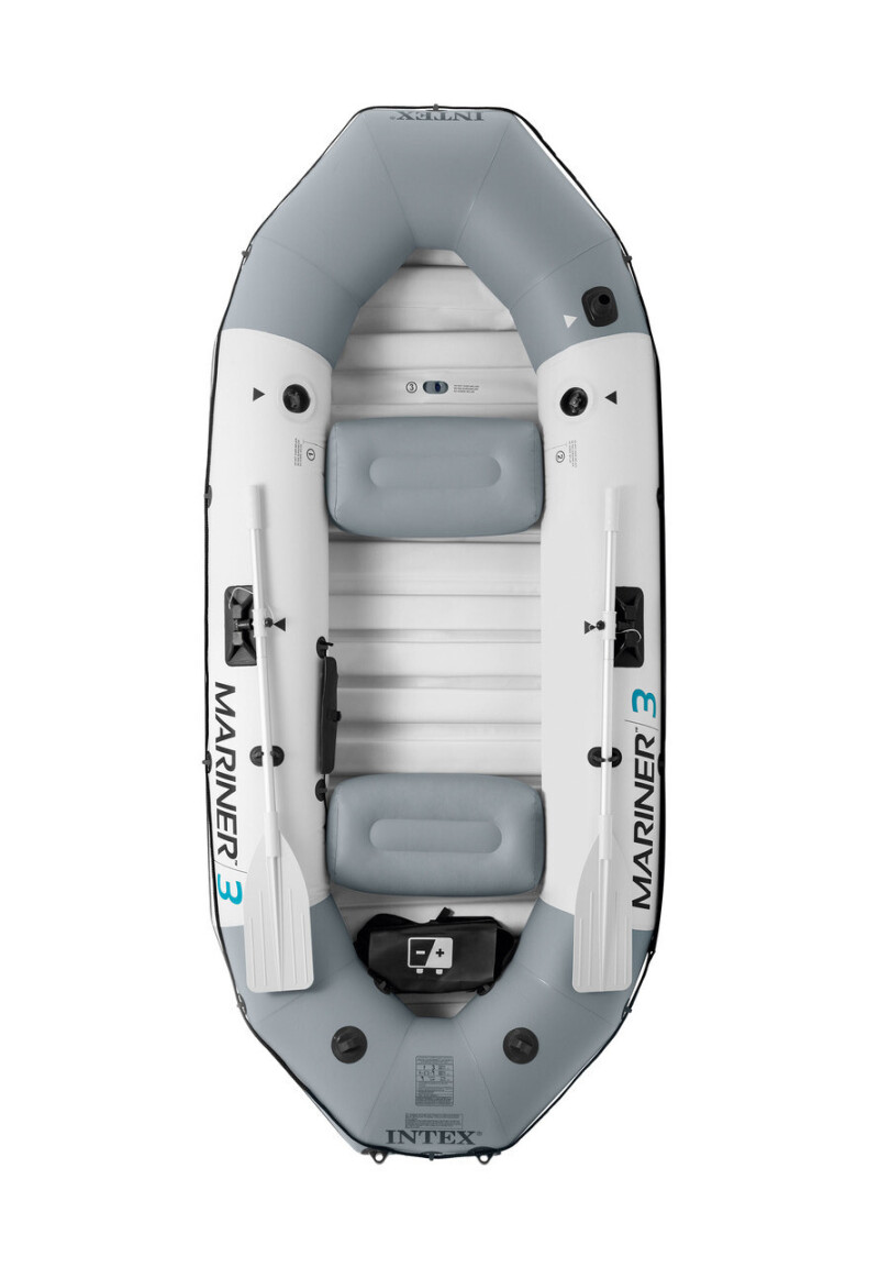 Intex MARINER 3 FULL SET with Neraus NRS 36X + Marine Dual Purpose Battery 110Ah