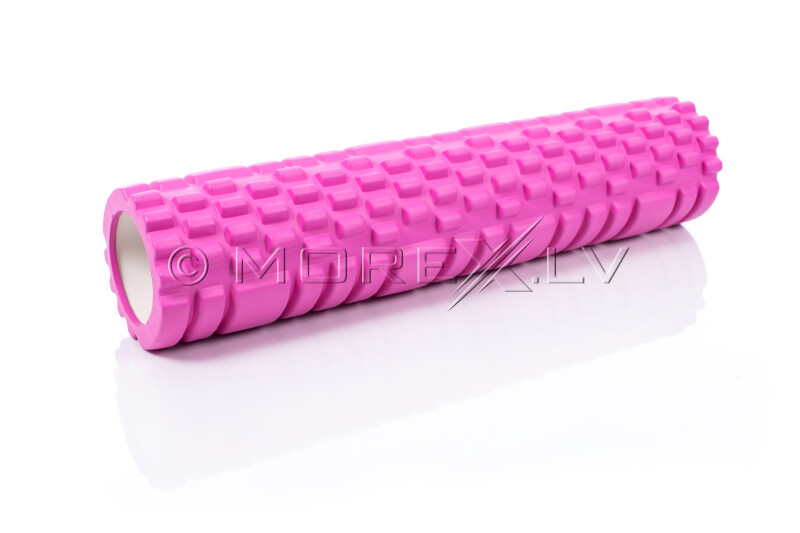 Massage Foam Roller Yoga Roller 14x62cm, roosa