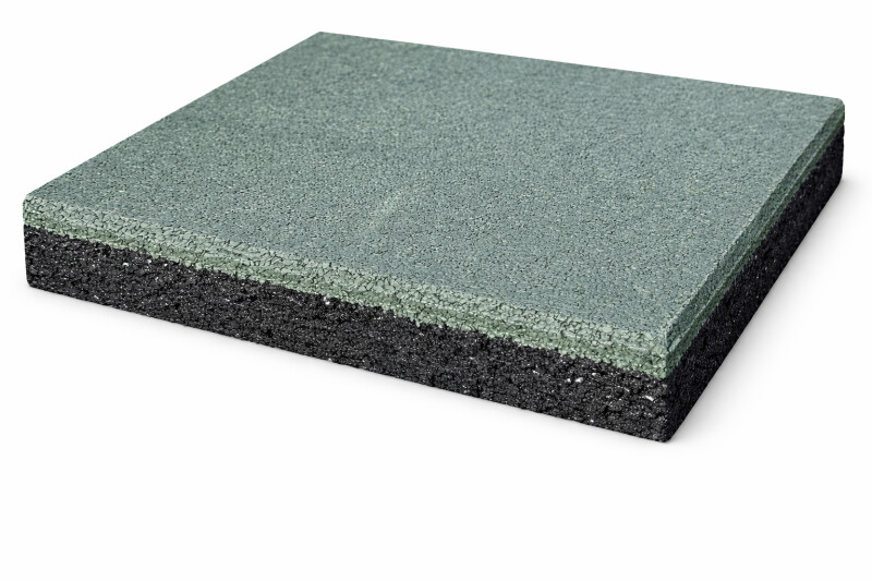 Kummist turvaplaat KBT 50×50×4,5 cm, roheline
