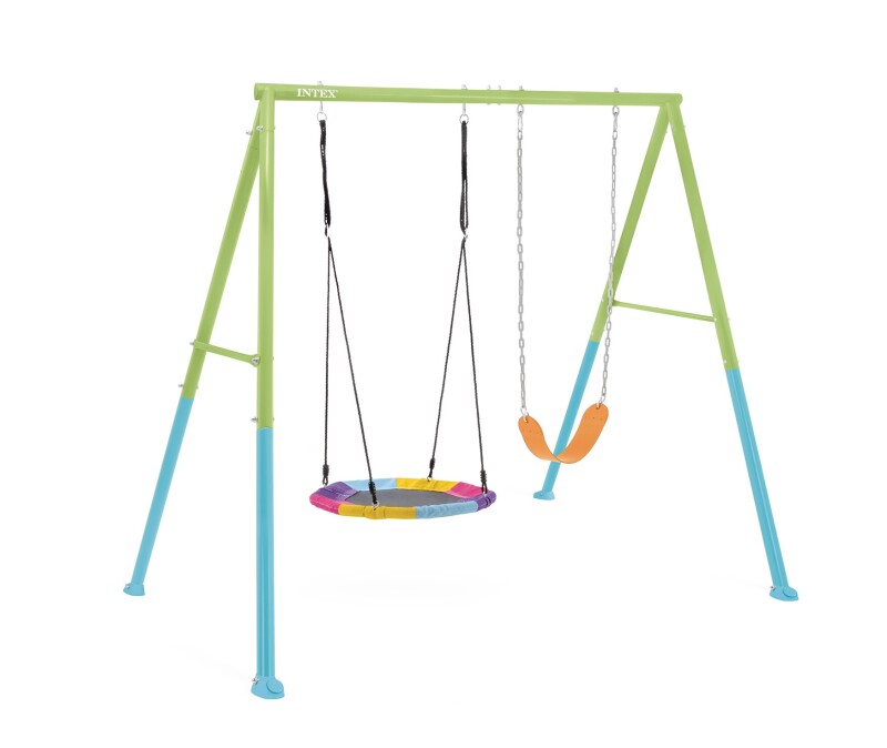 Детская площадка с качелями гнездо (2in1) Ø 81 см, Intex 44125