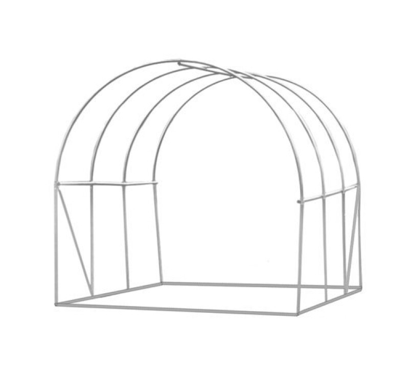 Arch Plastic Film Greenhouse 4 m² (2x2m)