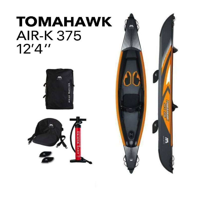 Täispuhutav kajakk Aqua Marina Tomahawk 375x72 cm AIR-K 375