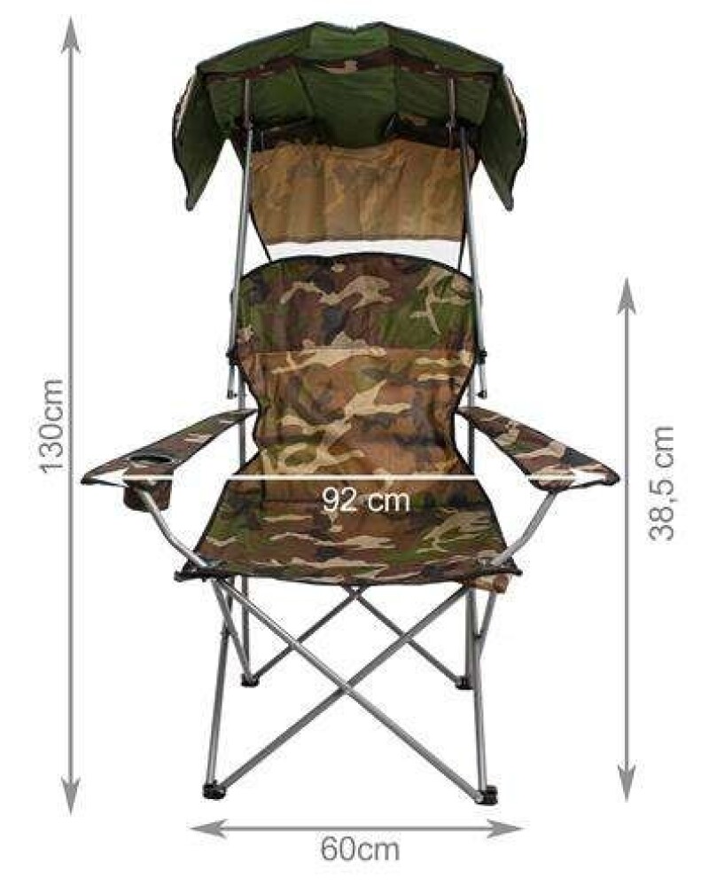 Fishing chair Panama with a canopy