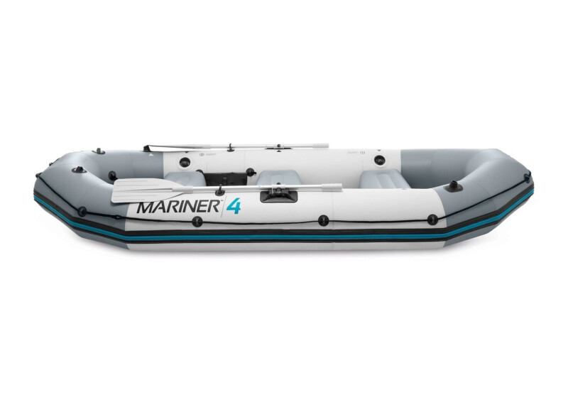 Intex MARINER 4 FULL SET with Neraus NRS 46X + Marine Dual Purpose Battery 110Ah