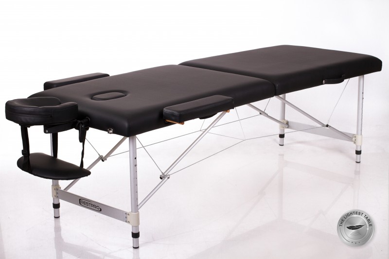 Kokkupandav massaažilaud RESTPRO® ALU 2 (L) Black