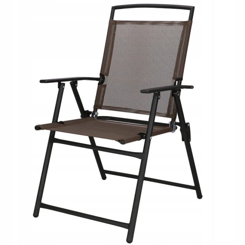 Sulankstoma lauko kėdė 45x52x92 cm, ruda