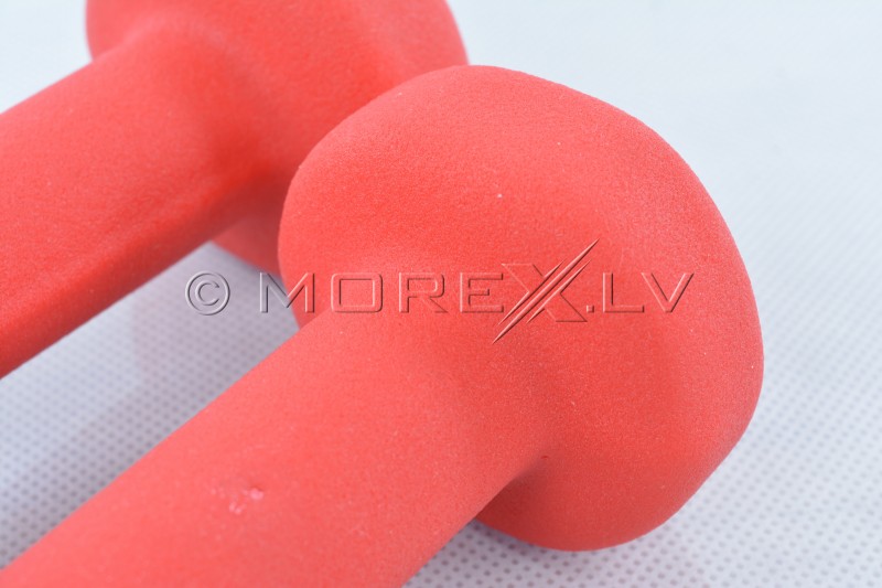 Two vinyl dumbbells 1 kg