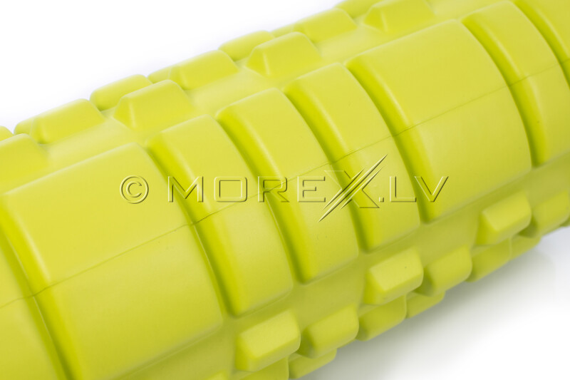 Massage Foam Roller Grid Roller 30x10cm, lime green