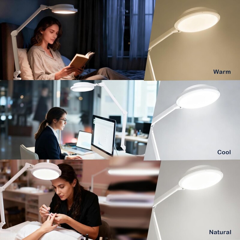 Professionaalne LED laualamp 9516LED-CCT (kosmeetikutele, pediküürile)