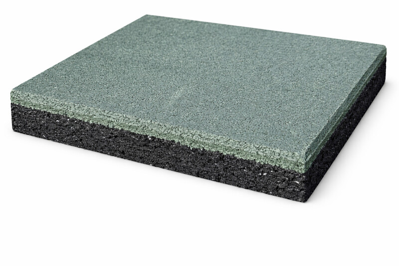 Резиновая защитная плитка KBT 50x50x4,5см 4 шт., зелёный
