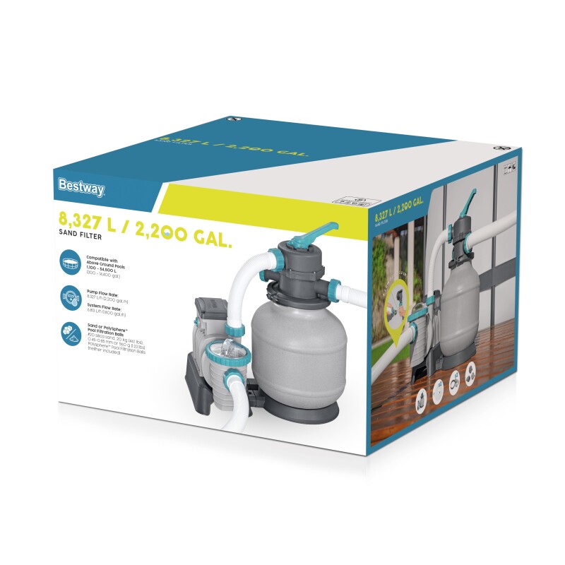 Bestway 58499 liivafilter pump 8327 L, paak 20 kg