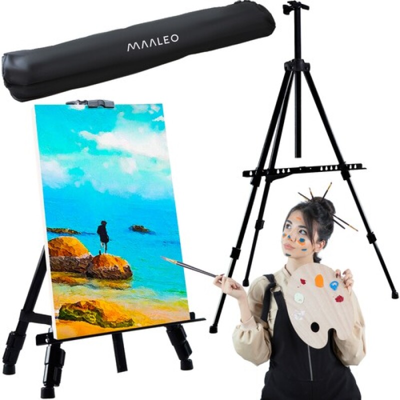 Artists Easel Stand for Painting with case, easel 46,2x170 cm