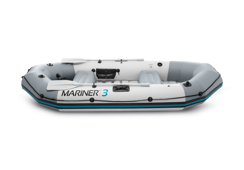 Intex MARINER 3 FULL SET with Neraus NRS 62X + Marine Dual Purpose Battery 110Ah