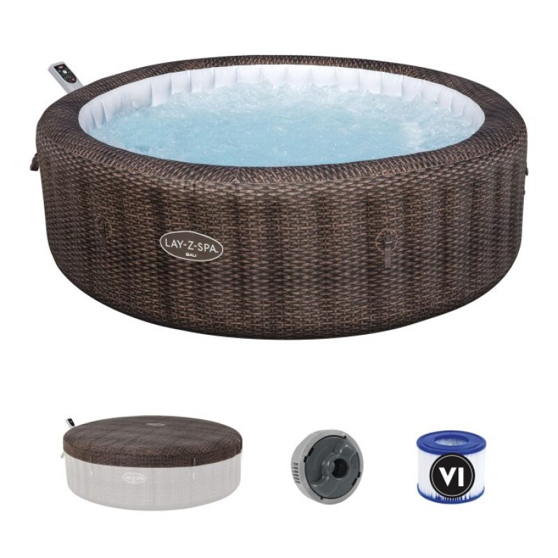 Bestway LAY-Z-SPA Bali AirJet 6001P bassein-mullivann 5-7 inimesele (6001P)