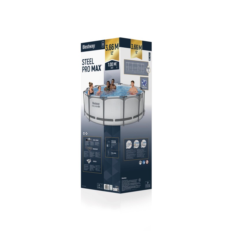 Karkassbassein Bestway 56418 Steel Pro Max Set 366x100 cm