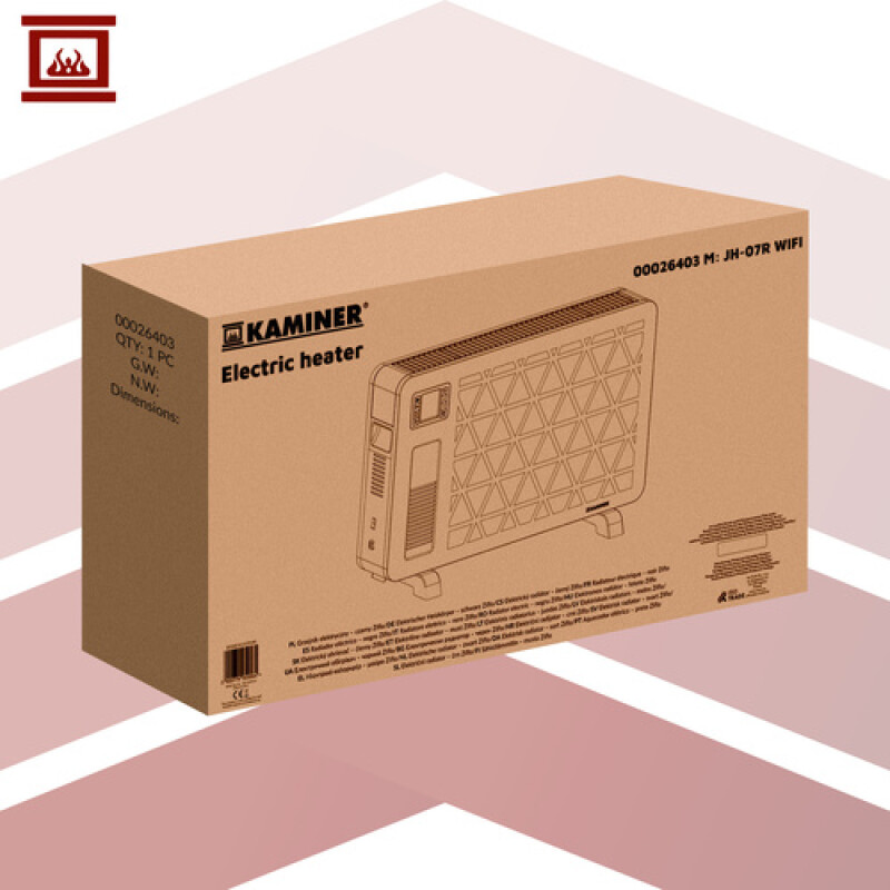 Elektriline konvektsiooni soojendus 1000W / 1300W / 2300W taimeriga, must