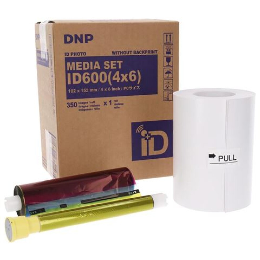 DNP ID Photo Media 1 Roll ? 350 Prints 10x15 for ID600