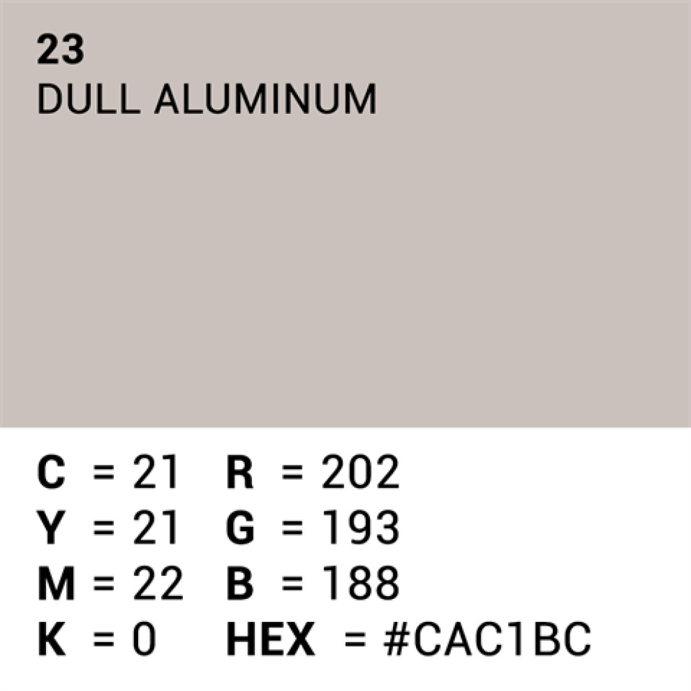 Superior Background Paper 23 Dull Aluminum 2.72 x 11m
