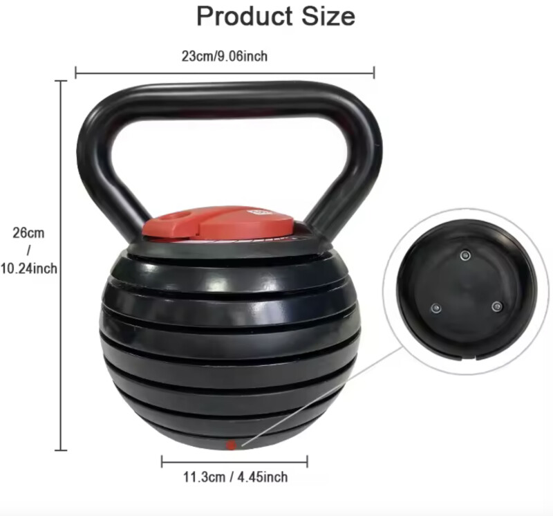 Reguleeritav kettlebell 18 kg