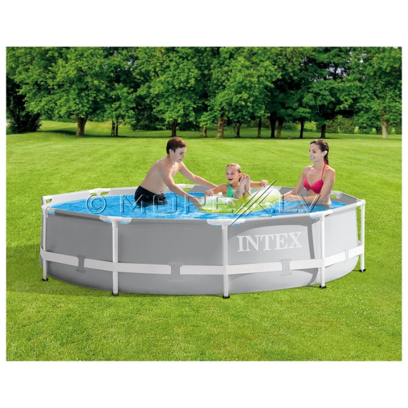 Karkasinis baseinas Intex Prism Frame Premium Pool Set 305x76 cm, su filtruojančiu siurbliu (26702)
