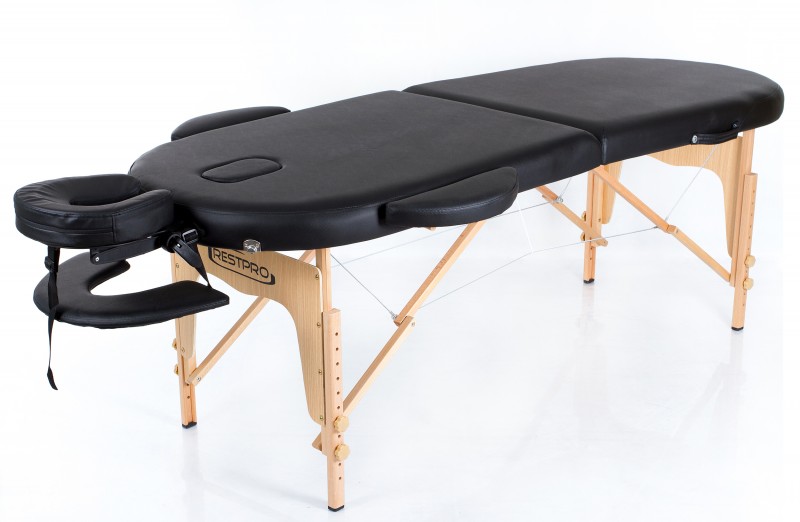 Kokkupandav massaažilaud RESTPRO® Classic Oval 2 Black