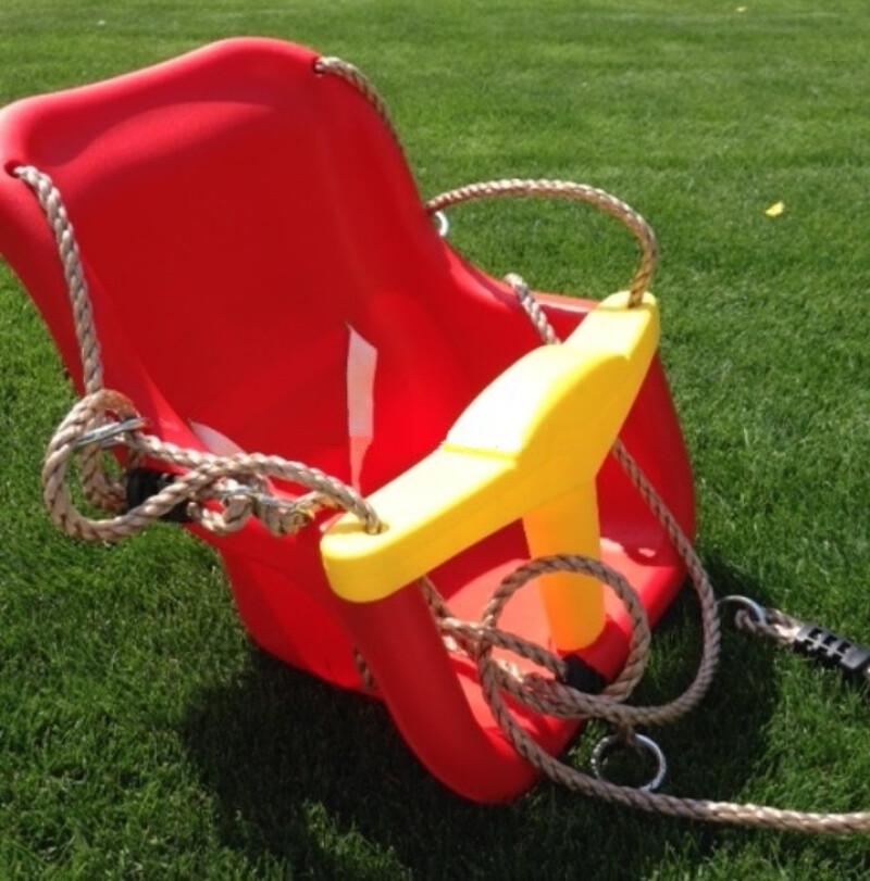 Toddler safety bar swing КВТ Luxe, yellow-red