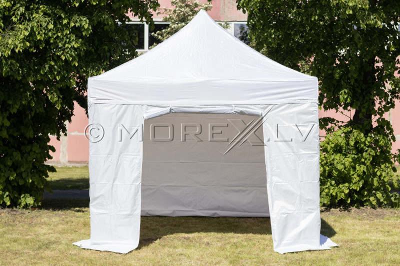 Pop Up kokkupandav telk 2.92x2.92 m, seintega, valge, H-seeria, teras (telk, paviljon, varikatus)