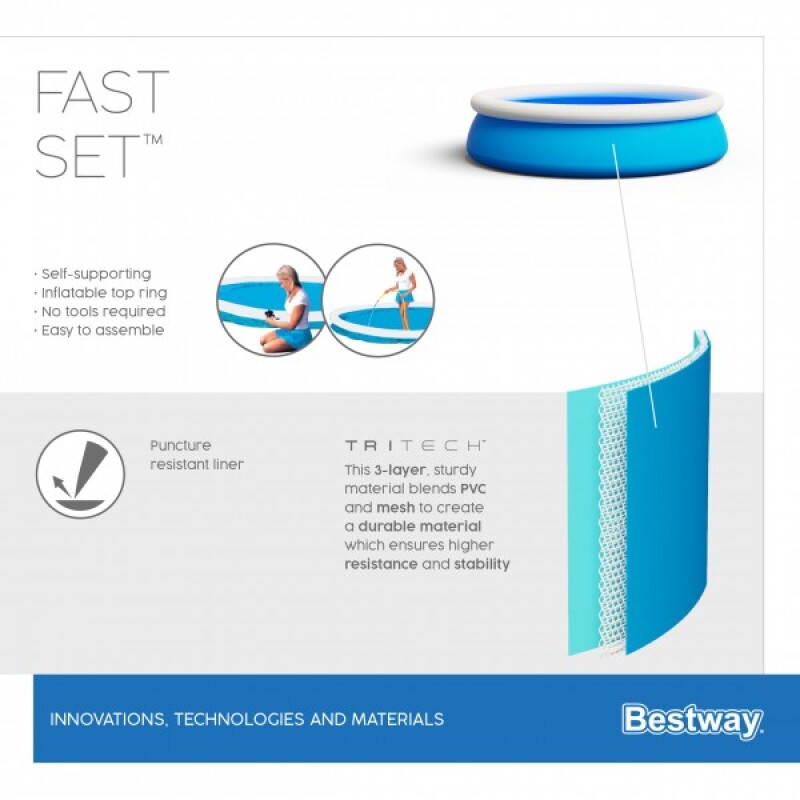 Bassein Bestway 57289 Fast Set 457x122 cm Pool Set